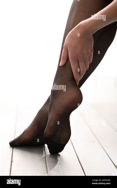 Black Nylon Stockings High Resolution Stock Photography And Images Alamy