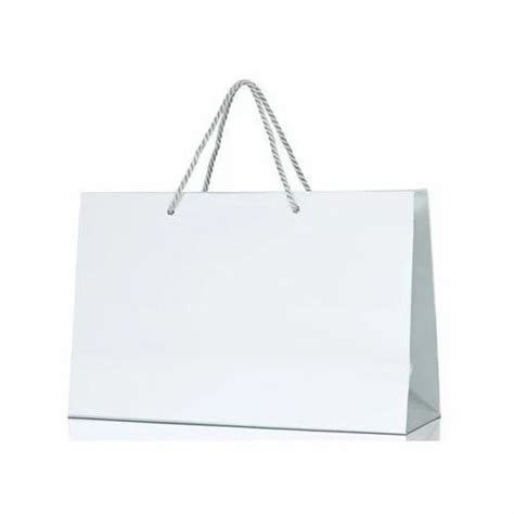 Loop Handle Plain White Paper Bag Capacity Kg At Rs Piece In