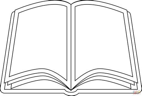 Open Book Coloring Page Free Printable Coloring Pages