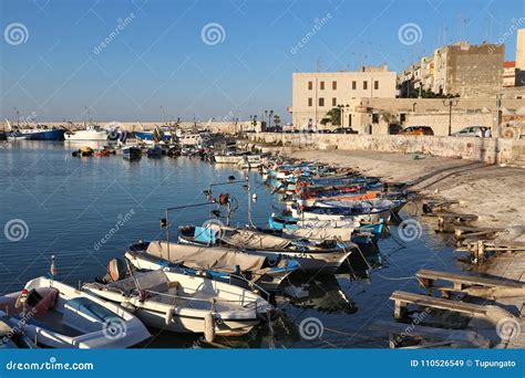Bisceglie, Italy editorial stock image. Image of sailboat - 110526549