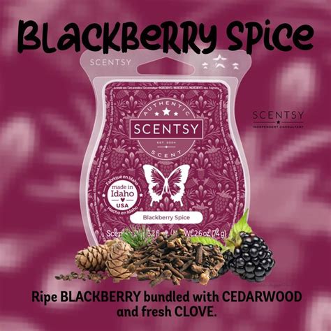 Blackberry Spice With Cedarwood And Fresh Clove In Front Of A Purple