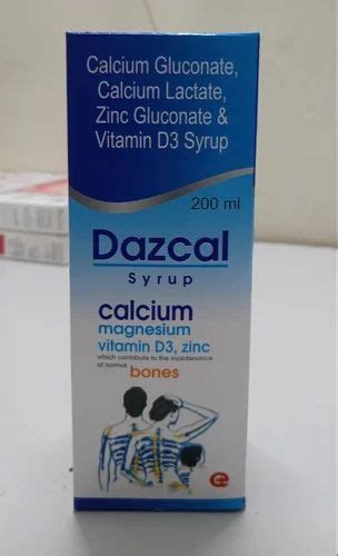 Dazcal Calcium Gluconate Calcium Lactate Zinc Gluconate Vitamin D