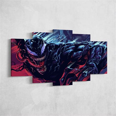 Venom 5 Piece Wall Art Venom Poster Venom Movie Venom Wall Etsy