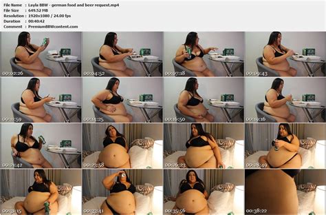 Layla BBW German Food And Beer Request