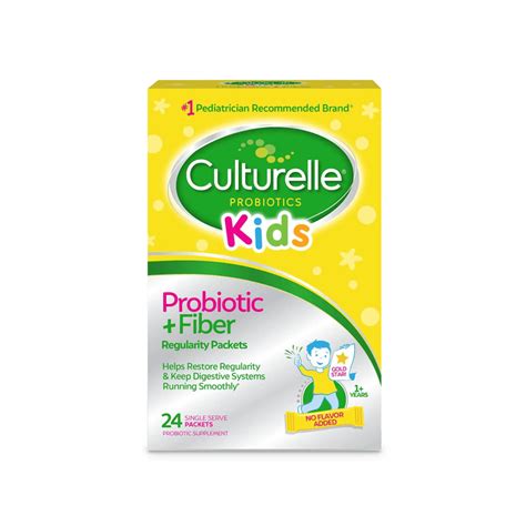 Culturelle Kids Regularity Probiotic Fiber Supplement Packets 24 C