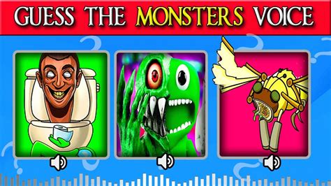 Guess The Voice The Monsters 1 Garten Of Banban Wubbox Grimace