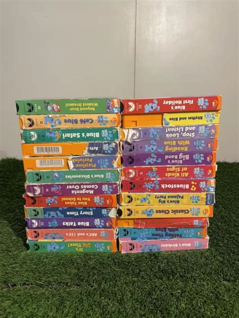 Blues Clues Vintage Vhs Tapes Lot Of Tested Rewound