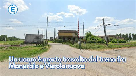 Un uomo è morto travolto dal treno fra Manerbio e Verolanuova