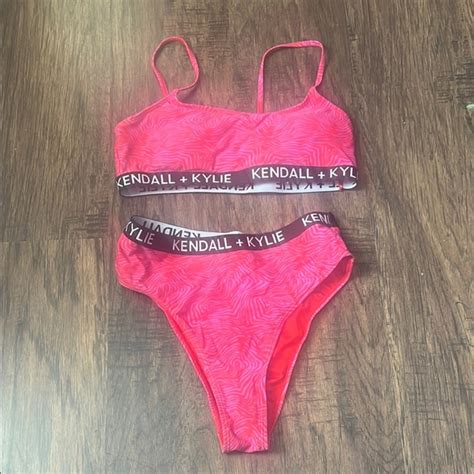 Kendall Kylie Swim Kendall Kylie Pink Bikini Set Poshmark