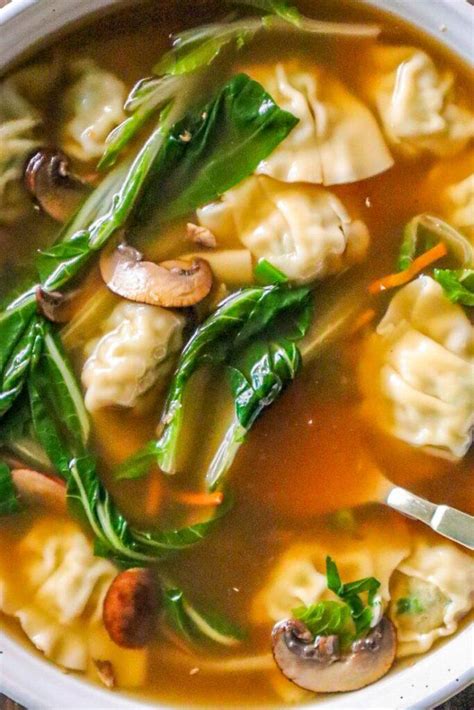 Easy Wonton Soup Must Love Garlic