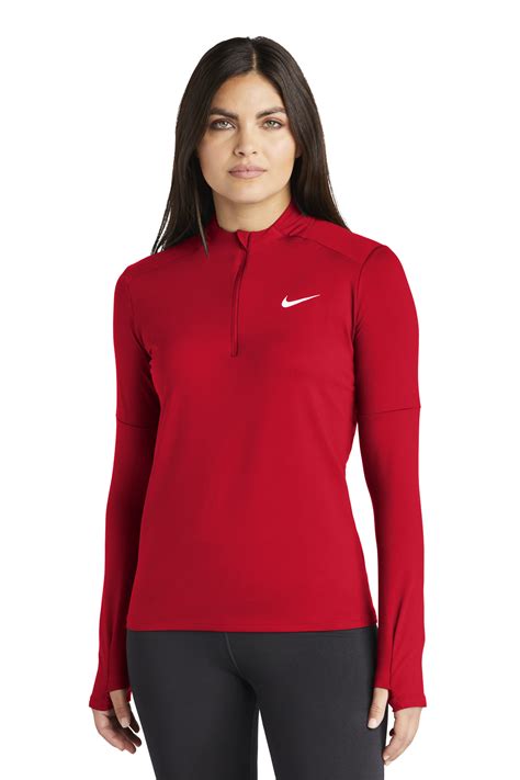 Nike Ladies Dri Fit Element 1 2 Zip Top Nkdh4951 Custom Shirt Shop