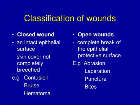 PPT - WOUNDS-WOUND HEALING & CARE PowerPoint Presentation, free ...