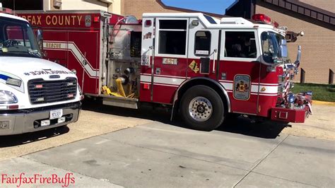 Engine And Medic 421 Responding Fairfax County Fire Rescue YouTube