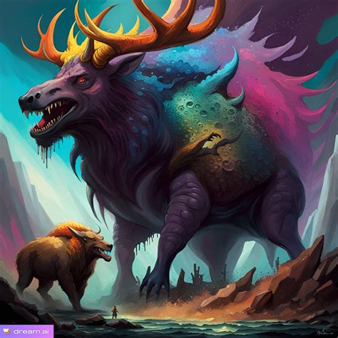 Giant Ancient Elk Monster by Sostitanic1912 on DeviantArt