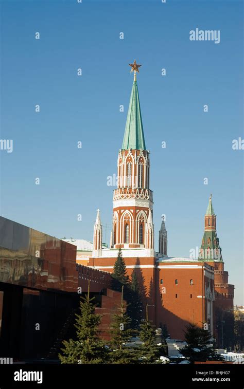 Moscow Kremlin towers Stock Photo - Alamy