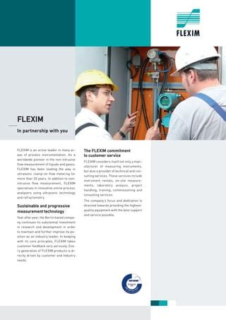 Flexim Fluxus Ultrasonic Liquid Flow Meters Adm Series Brochure Pdf