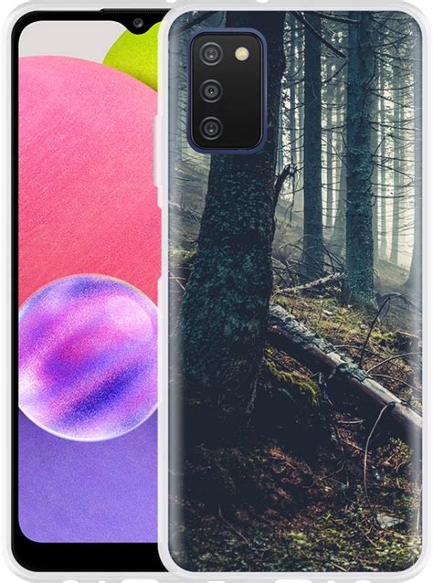 Cazy Hoesje Geschikt Voor Samsung Galaxy A03s Dark Forest Bol