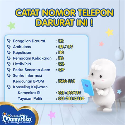 Catat Nomor Telepon Darurat Ini Mamypoko Indonesia