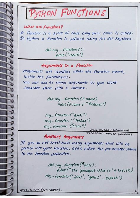 The Full Python Handwritten Notes Connect 4 Programming