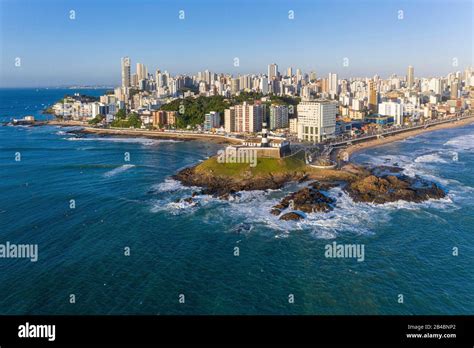 Brazil State Of Bahia Salvador De Bahia Aerial View Of The Barra