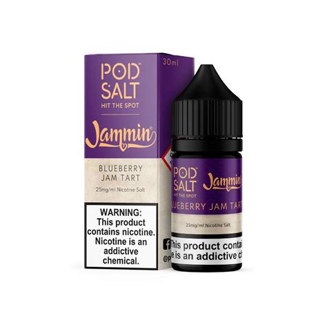 Pod Salt Fusions Blueberry Jam Tart 30ml Nicotine Salt E Liquid 25 Mg