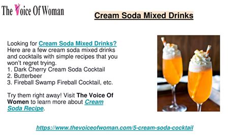 Ppt Cream Soda Mixed Drinks Powerpoint Presentation Free Download