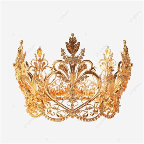 Ai Generative Royal Golden Crown Crown Royalty King Png Transparent