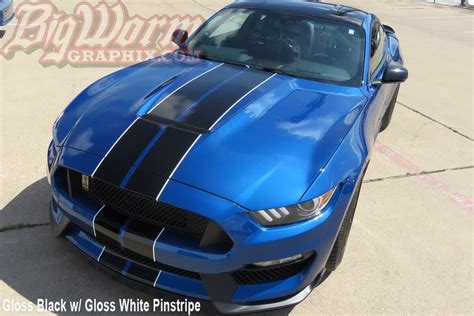 2015 2017 Mustang Gt 350 Twin Full Length Stripes Kit