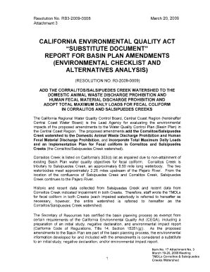 Fillable Online Waterboards Ca Attachment 3 State Water Resources