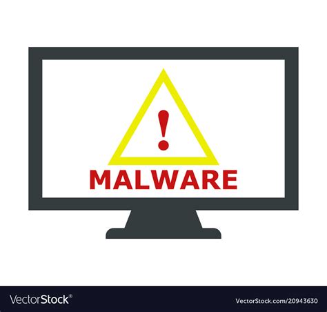 Malware Icon Royalty Free Vector Image Vectorstock