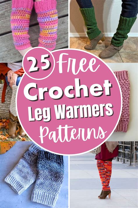 25 Free Crochet Leg Warmers Patterns For All Skill Levels