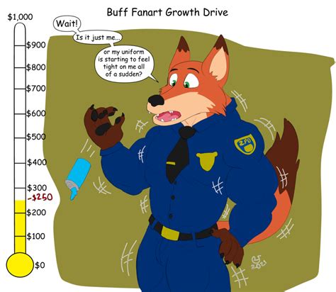 Buff Fanart Growth Drive Nick Wilde 250 — Weasyl