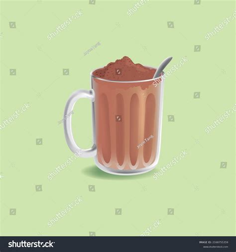 Milo Hot Chocolate Drink Vector Illustration Stock Vector Royalty Free 2168755359 Shutterstock