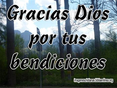 Imágenes Cristianas Gracias Dios por tus bendiciones