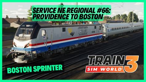 Tsw Service Ne Regional Providence To Boston Amtrak Acs