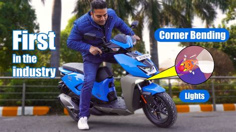 Corner Bending LED Lights in Scooter पहल बर दख गय Hero Xoom