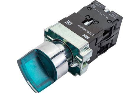 Переключатель IEK LAY5-BK2365 2 положения, зеленый, ИЭК BSW90-BK-2-K06 ...