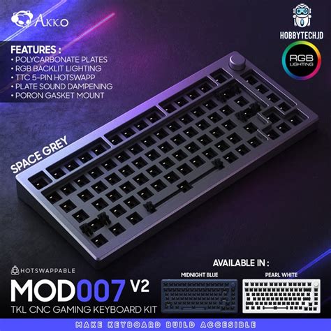 Jual Akko Mod 007v2 007 V2 Hot Swappable Mechanical Barebone