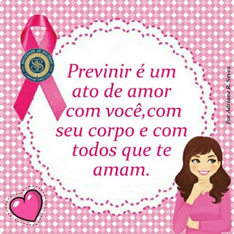 Pin Em Amor Outubro Rosa Lembrancinha Outubro Rosa Mensagem Outubro