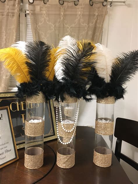 Diy Great Gatsby Centerpiece Gatsby Party Decorations Gatsby Party