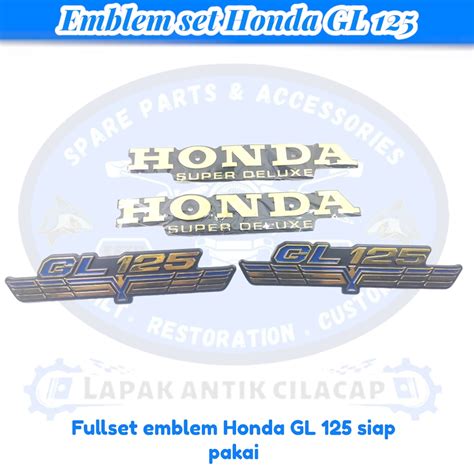 Jual Emblem Tangki Gl Gl Logo Honda Set Emblem Tepong Aki