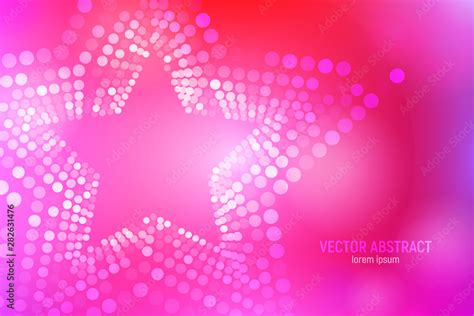 Vektorov Grafika Stars Background D Abstract Purple Pink And Red