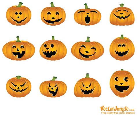 Cute Faces For Pumpkins Halloween Pinterest