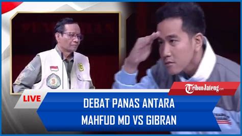 Momen Debat Panas Antara Mahfud Md Vs Gibran Singgung Capaian Jokowi