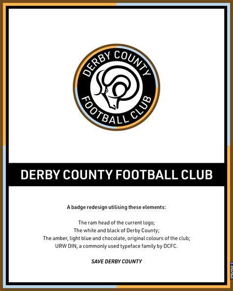 Derby County Fc Badge Redesign Behance