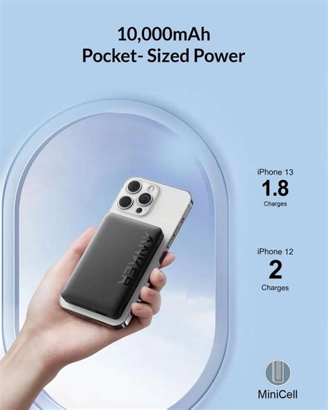 Anker 334 MagGo PowerCore 10000 MAh Battery Slim Wireless Power Bank