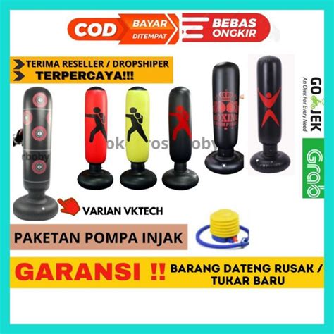 Jual ORIGINAL Jusenda Vertical Punching Bag Tiang Samsak Tinju