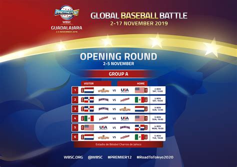 Group A And B Schedules Promo Video Unveiled For Wbsc Premier