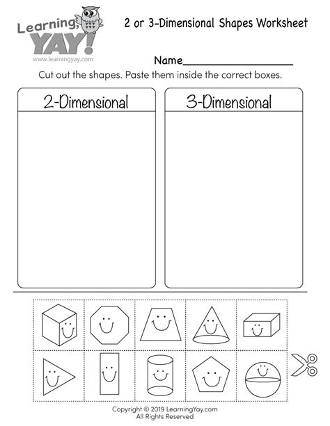 2d And 3d Shapes Worksheet