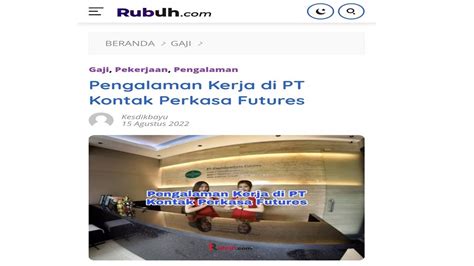 Pengalaman Kerja Di PT Kontak Perkasa Futures YouTube